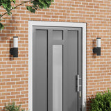Vidaxx applique d'extérieur 2 pcs noir 15 x 7,5 x 33 cm