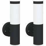 Vidaxx applique d'extérieur 2 pcs noir 15 x 7,5 x 33 cm