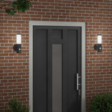 Vidaxx applique d'extérieur 2 pcs noir 15 x 7,5 x 33 cm