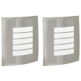 Vidaxx applique d'extérieur 2 pcs argent 23,5 x 9 x 26 cm