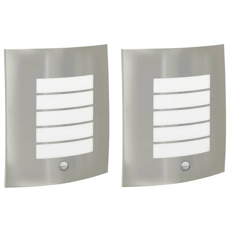 Vidaxx applique d'extérieur 2 pcs argent 23,5 x 9 x 26 cm