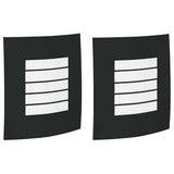 Vidaxx applique d'extérieur 2 pcs noir 23,5 x 9 x 26 cm