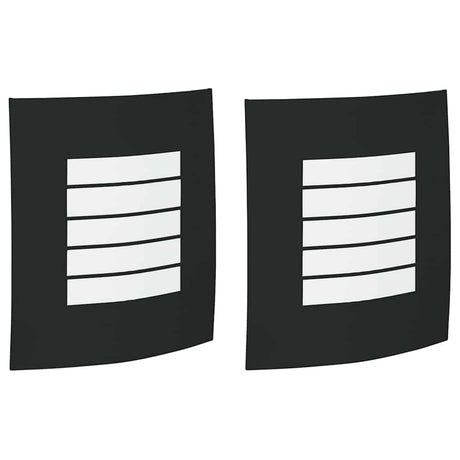 Vidaxx applique d'extérieur 2 pcs noir 23,5 x 9 x 26 cm