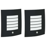 Vidaxx applique d'extérieur 2 pcs noir 23,5 x 9 x 26 cm