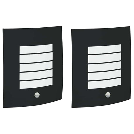 Vidaxx applique d'extérieur 2 pcs noir 23,5 x 9 x 26 cm