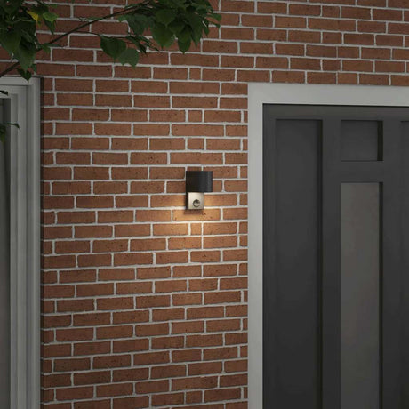 Vidaxx applique d'extérieur noir 12 x 7 x 15 cm acier inoxydable