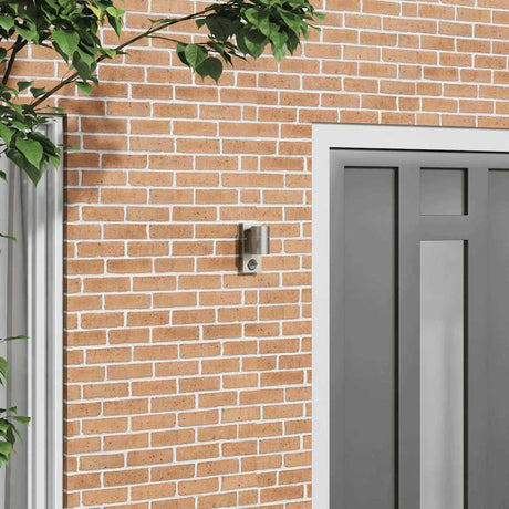 Vidaxx applique d'extérieur argent 6,5 x 10,5 x 16 cm acier inoxydable et verre
