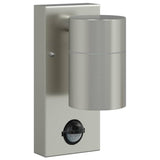 Vidaxx applique d'extérieur argent 6,5 x 10,5 x 16 cm acier inoxydable et verre