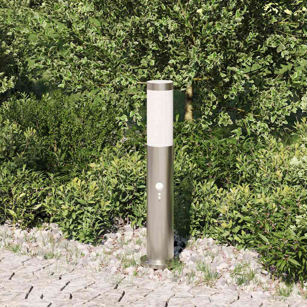 Vidaxx borne d'éclairage avec capteur 50 cm inox IP44