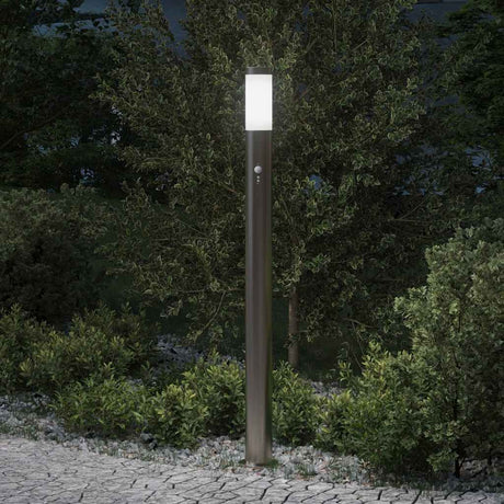 Vidaxx borne d'éclairage avec capteur 110 cm inox IP44