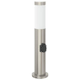 Vidaxl borne d'éclairage avec douille 50 cm inox IP44