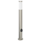 Vidaxl borne d'éclairage avec douille 80 cm inox IP44
