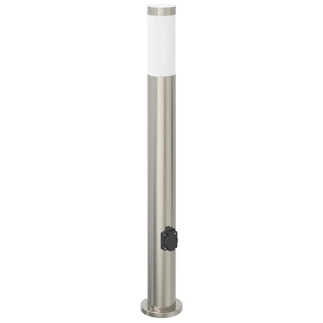 Vidaxl borne d'éclairage avec douille 80 cm inox IP44