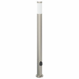 Vidaxl borne d'éclairage avec douille 110 cm inox IP44