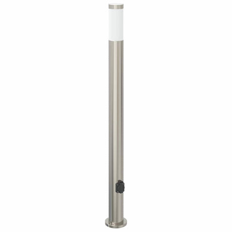 Vidaxl borne d'éclairage avec douille 110 cm inox IP44