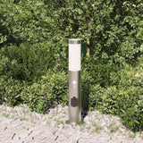 Vidaxx borne d'éclairage avec capteur et prise 50 cm inox IP44