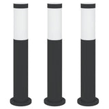 Vidaxx borne lumineuse 3 pièces 50 cm acier inoxydable IP44