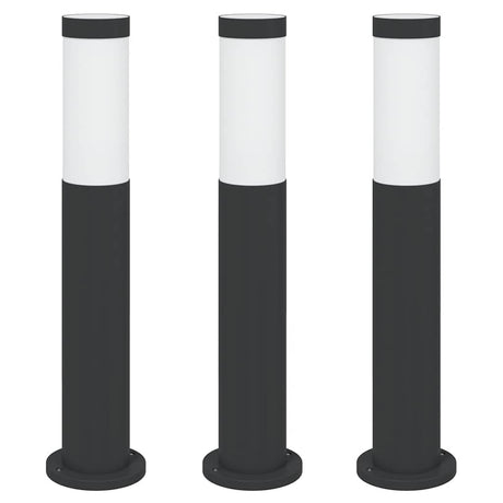 Vidaxx borne lumineuse 3 pièces 50 cm acier inoxydable IP44