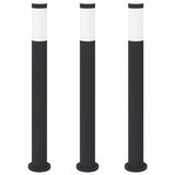 Vidaxx borne lumineuse 3 pièces 80 cm acier inoxydable IP44