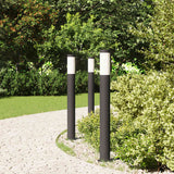 Vidaxx borne lumineuse 3 pièces 80 cm acier inoxydable IP44