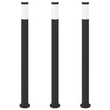 Vidaxx borne lumineuse 3 pièces 110 cm acier inoxydable IP44