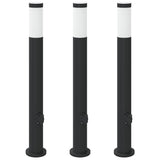 Vidaxx borne d'éclairage avec douille 3 pièces 80 cm acier inoxydable IP44