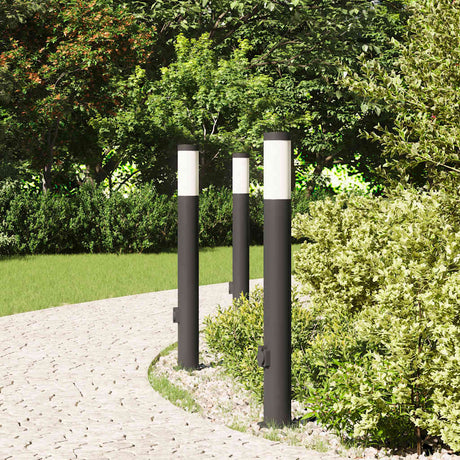 Vidaxx borne d'éclairage avec douille 3 pièces 80 cm acier inoxydable IP44