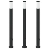 Vidaxx borne d'éclairage avec douille 3 pièces 110 cm acier inoxydable IP44