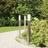 Vidaxx borne lumineuse 3 pièces 80 cm acier inoxydable IP44