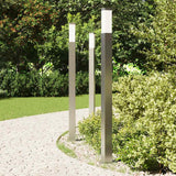 Vidaxx borne lumineuse 3 pièces 110 cm acier inoxydable IP44