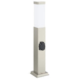 Vidaxl borne d'éclairage avec douille 50 cm inox IP44