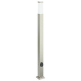 Vidaxl borne d'éclairage avec douille 110 cm inox IP44
