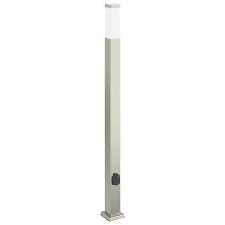Vidaxl borne d'éclairage avec douille 110 cm inox IP44