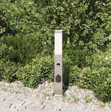 Vidaxx borne d'éclairage avec capteur et prise 50 cm inox IP44