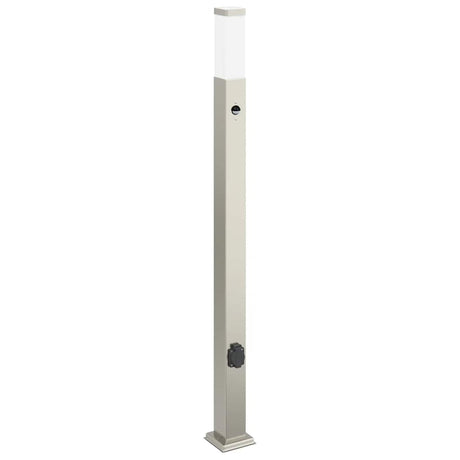 Borne d'éclairage Vidaxx avec capteur et douille 110 cm inox IP44