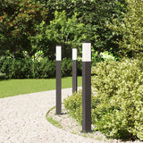 VidaXL borne d'éclairage 3 pièces 80 cm noir IP44