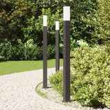 VidaXL borne d'éclairage 3 pièces 110 cm noir IP44