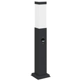 VidaXL borne d'éclairage avec capteur 50 cm noir IP44