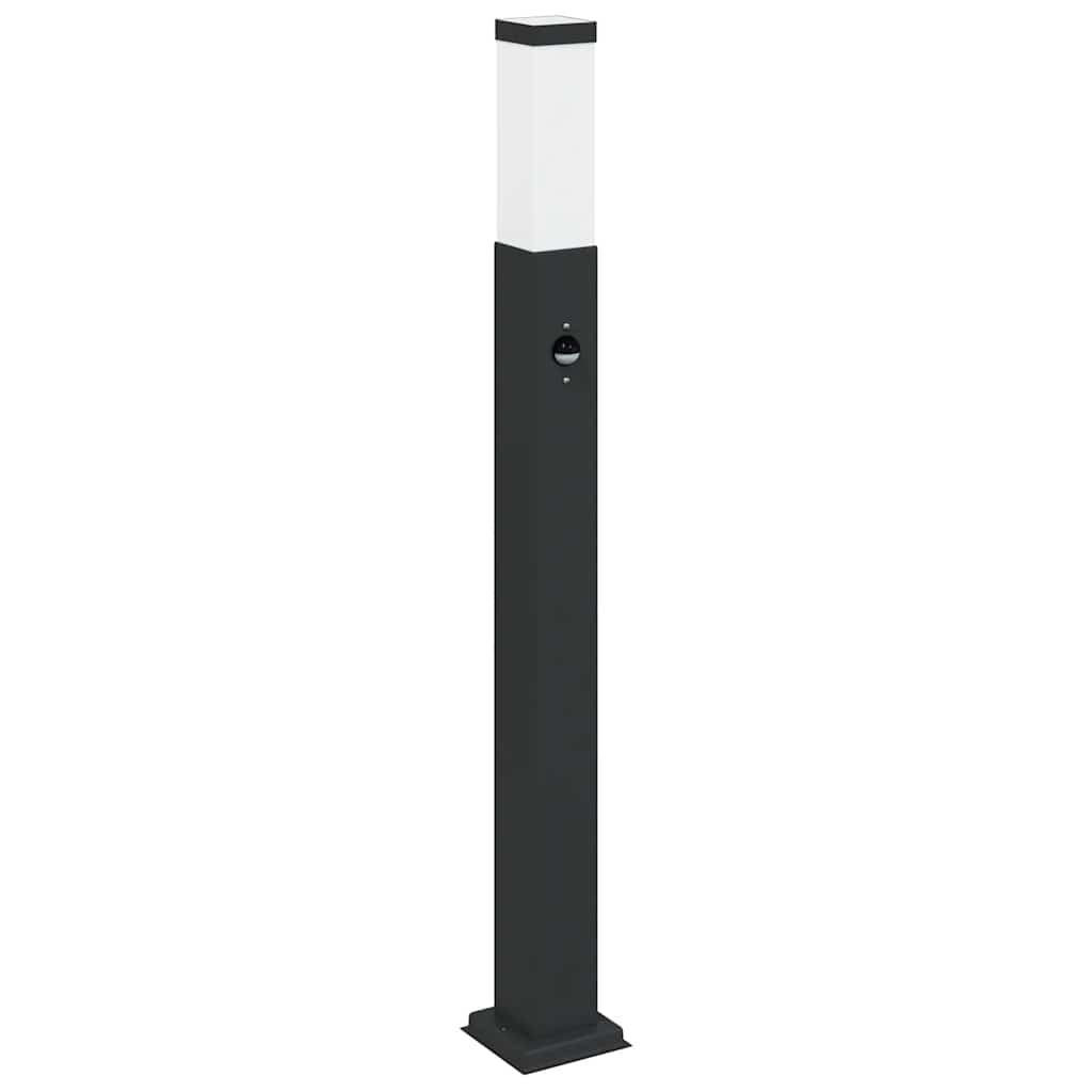 Vidaxx borne d'éclairage avec capteur 80 cm noir IP44