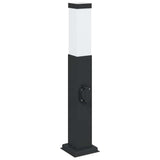 Vidaxl borne d'éclairage avec douille 50 cm noir IP44