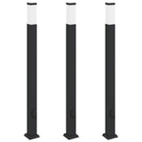 Vidaxx borne d'éclairage avec prise 3 pièces 110 cm noir IP44