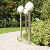 Vidaxx borne lumineuse 3 pièces 120 cm acier inoxydable IP44