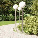 Vidaxx borne d'éclairage avec capteur 3 pièces 120 cm acier inoxydable IP44