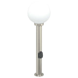 Vidaxl borne d'éclairage avec douille 80 cm inox IP44