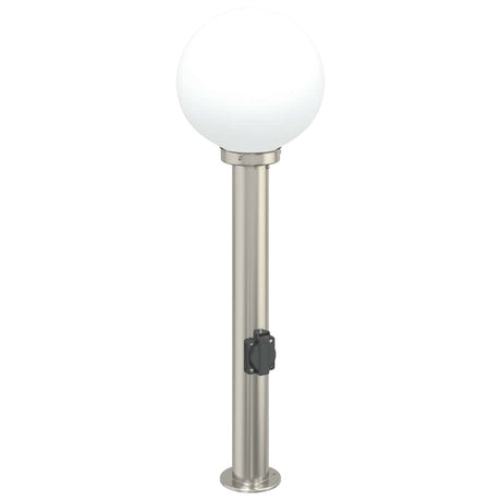 Vidaxl borne d'éclairage avec douille 80 cm inox IP44