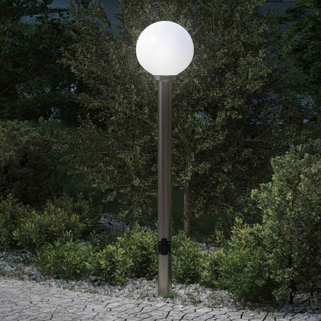 Vidaxx borne d'éclairage avec douille 120 cm inox IP44