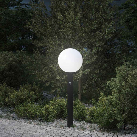 Vidaxx borne d'éclairage avec capteur 80 cm noir IP44