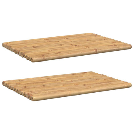 Vidaxx tapis de bain 2 pcs 70x50 cm bambou