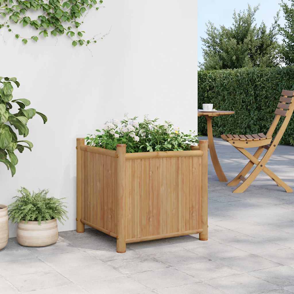 Vidaxx jardinière 50x50x50 cm bambou