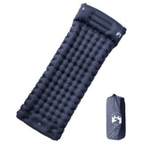 Vidaxl matelas de camping avec oreiller autogonflant 1 personne gris